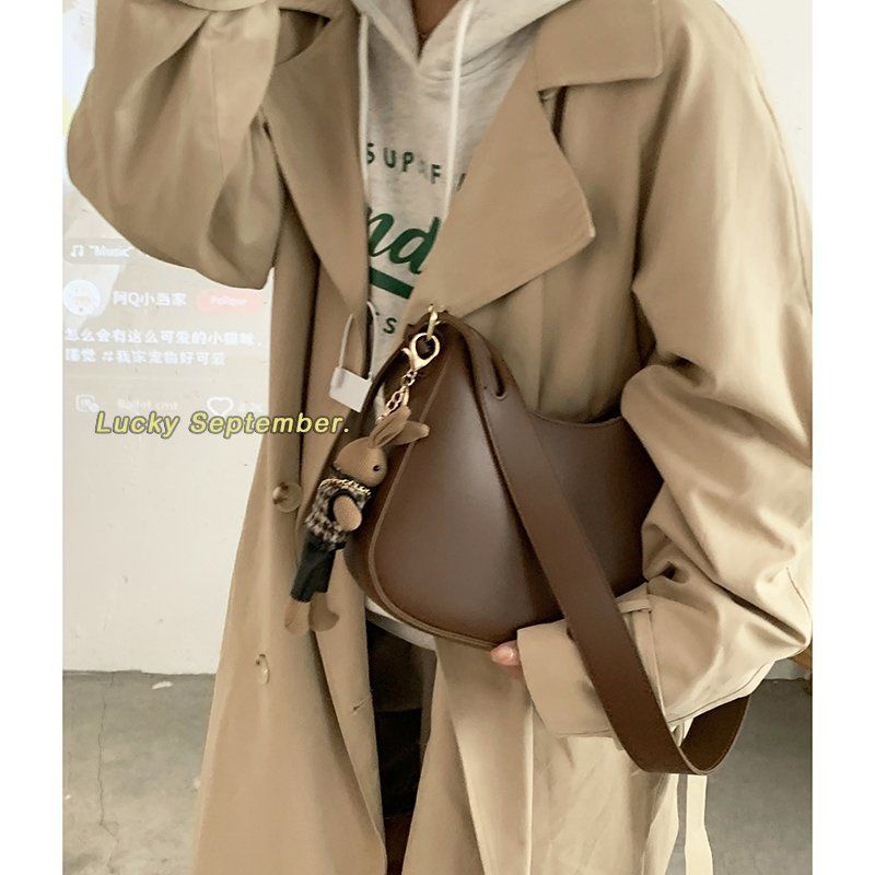 Túi đeo chéo/ đeo một bên vai đa năng thời trang retro kiểu Pháp cho nữ