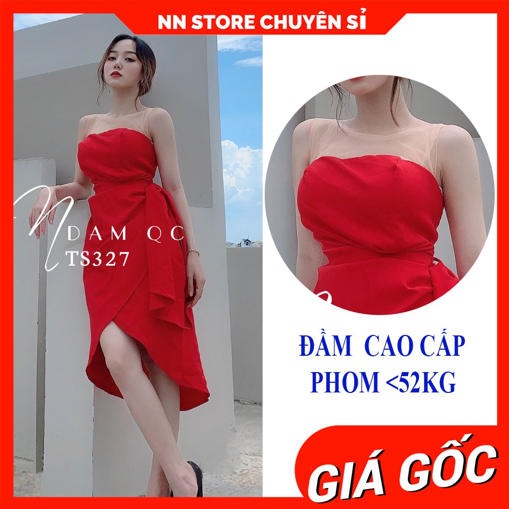 ĐẦM CÚP NGỰC VẠT XÉO SANG CHẢNH TS327 ⚡ 100% ẢNH THẬT⚡ HÀNG ĐẸP