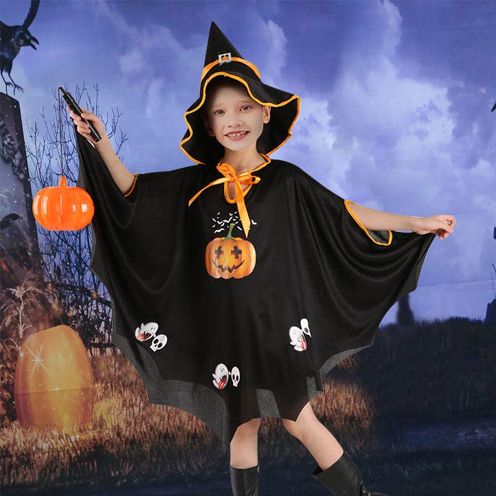 Trang Phục Hóa Trang Halloween Gồm Áo Choàng Và Nón Phù Thủy Sáng Tạo Cho Bé