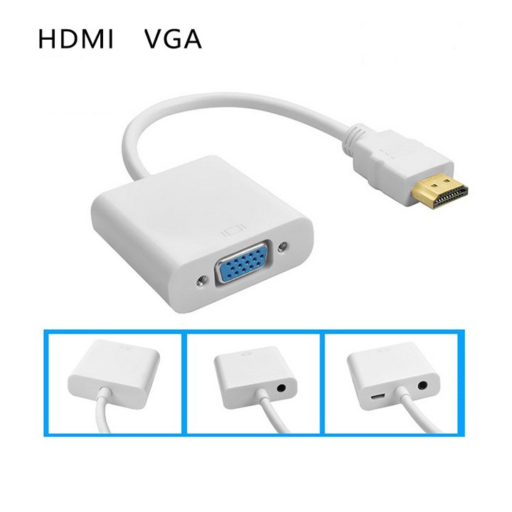 Cáp chuyển đổi HDMI sang VGA kèm cổng tai nghe và USB dùng cho tivi , máy chiếu , laptop youngcityshop 30.000