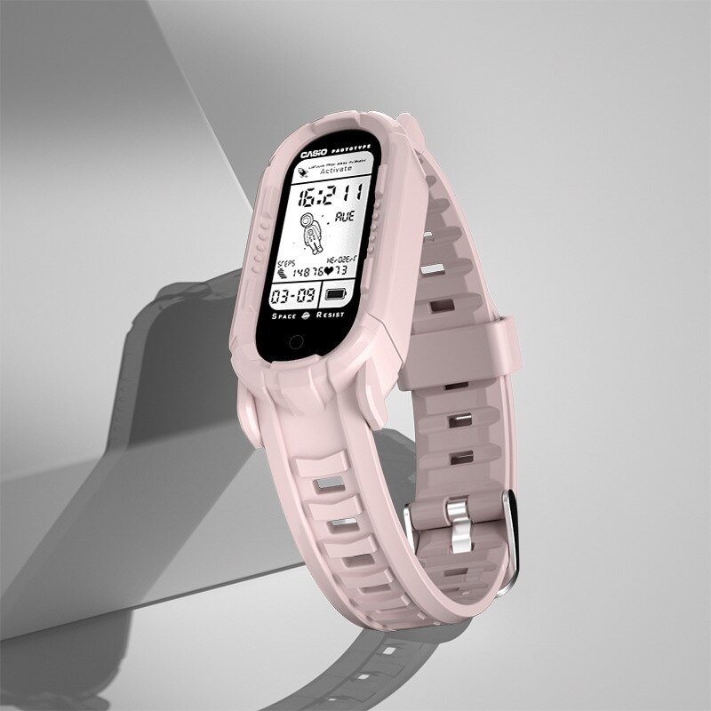 Dây đeo Silicon kiểu dáng xinh xắn cho Xiaomi 6 5 4 3 Xiaomi Mi Band 6 Mi 5 4 3