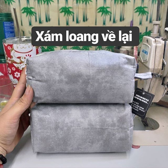 Hộp bút xám đen loang