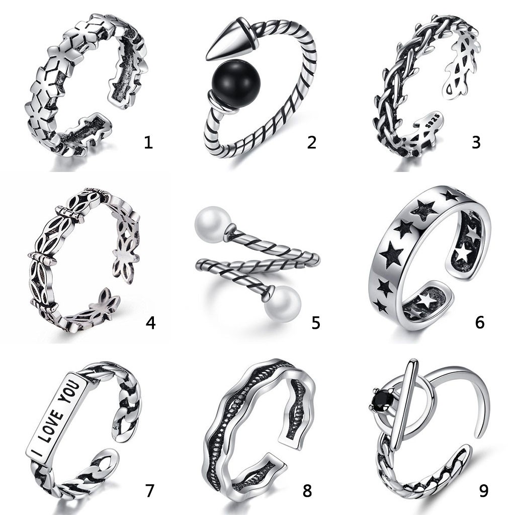 Nhẫn bạc 925 Thái Lan 50 thiết kế kiểu dáng sang trọng S1