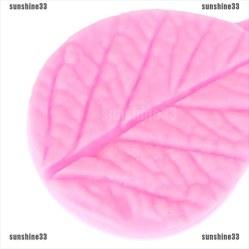 Khuôn silicone làm bánh hình 2 chiếc lá DIY