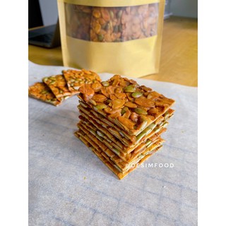 Bánh ngói hạnh nhân mix bí ăn kiêng healthy