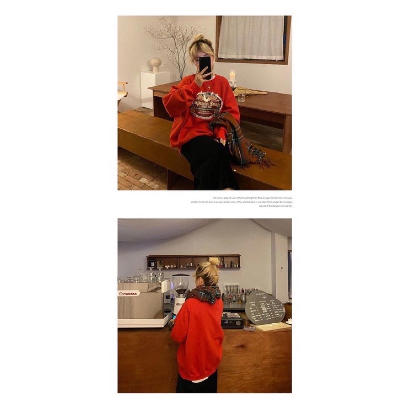 Áo Nỉ Sweater Hoạ Tiết Giáng Sinh Noen Mẫu Mới Nhất 2021 Phong Cách Ulzzang Nam Nữ | BigBuy360 - bigbuy360.vn