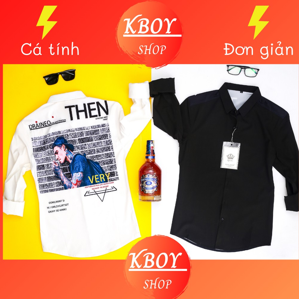 Áo sơ mi nam cổ bẻ hàng Quảng Châu ĐEN/TRẮNG coton 4 chiều - Dễ thoát mồ hôi mềm mịn chống nhăn, xù-3246 | BigBuy360 - bigbuy360.vn