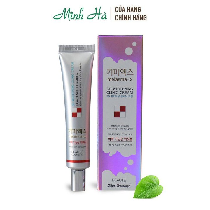 Kem dưỡng Melasma-X 3D Whitening Clinic Cream giúp làm trắng da và giảm nám tàn nhang