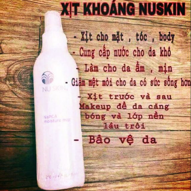 XỊT KHOÁNG NUSKIN NAPCA MOISTURE MIST NUSKIN