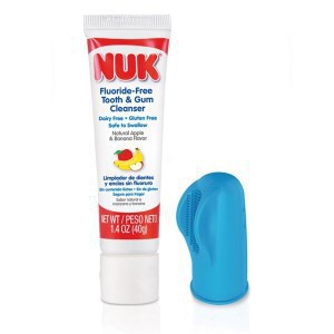 Set bàn chải xỏ ngón và kem đánh răng Nuk