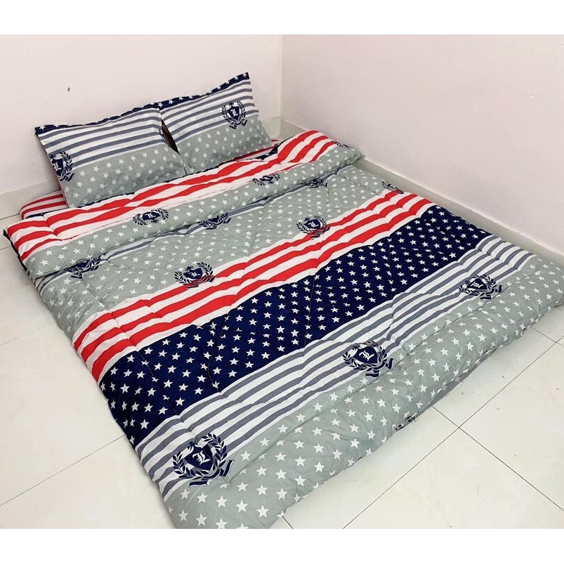 [CHĂN PHAO] Bộ Chăn Phao Ga Gối poly cotton [CHỌN MẪU]
