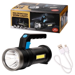 Đèn pin cam tay sạc điện 2 in 1 có dây sạc - đèn pin di động siêu sáng