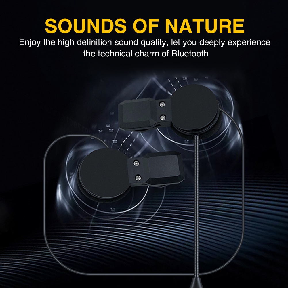Tai Nghe Bluetooth 5.0 HiFi Stereo 60H Chuyên Dùng Cho Mũ Bảo Hiểm