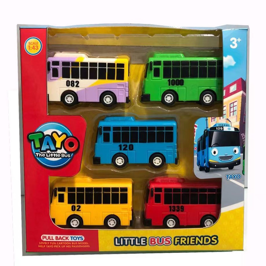 Set 9 Xe Buýt Đồ Chơi Tayo Cho Bé