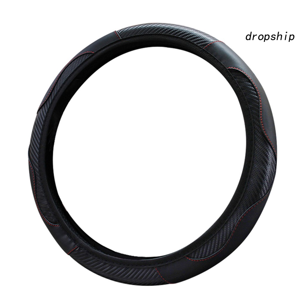 Vỏ Bọc Vô Lăng Xe Hơi Chất Liệu Giả Da Chống Trượt Thông Dụng 38Cm