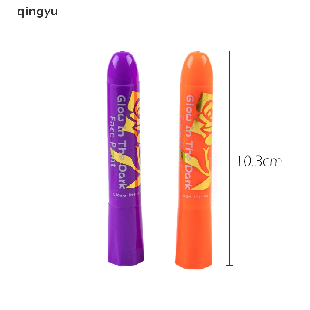 Bộ 6 Bút Sáp Màu Neon Vẽ Mặt Và Cơ Thể Hóa Trang Halloween