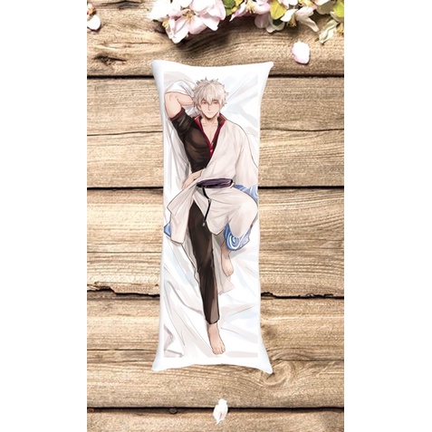 Gối ôm Gintama Sakata Gintoki dài 40cm x 1m/ Gối anime Sakata Gintoki Gintama