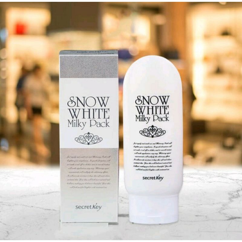 kem tắm trắng secret key snow white milky pack dưỡng da trắng sáng mềm mượt