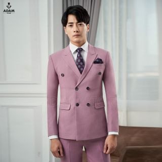 Vest nam màu hồng ruốc