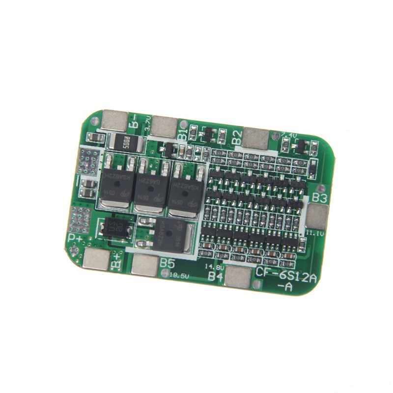 Mô đun bảo vệ mạch điện tử tùy chọn 15A 24V BMS cho pin Li-ion Lithium 18650