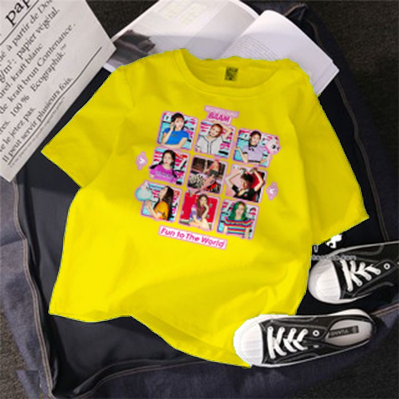 Áo thun Cotton Unisex - Fan Momoland Hàn Quốc - K-Pop - Chibi - Momoland Baam - Fun to the world