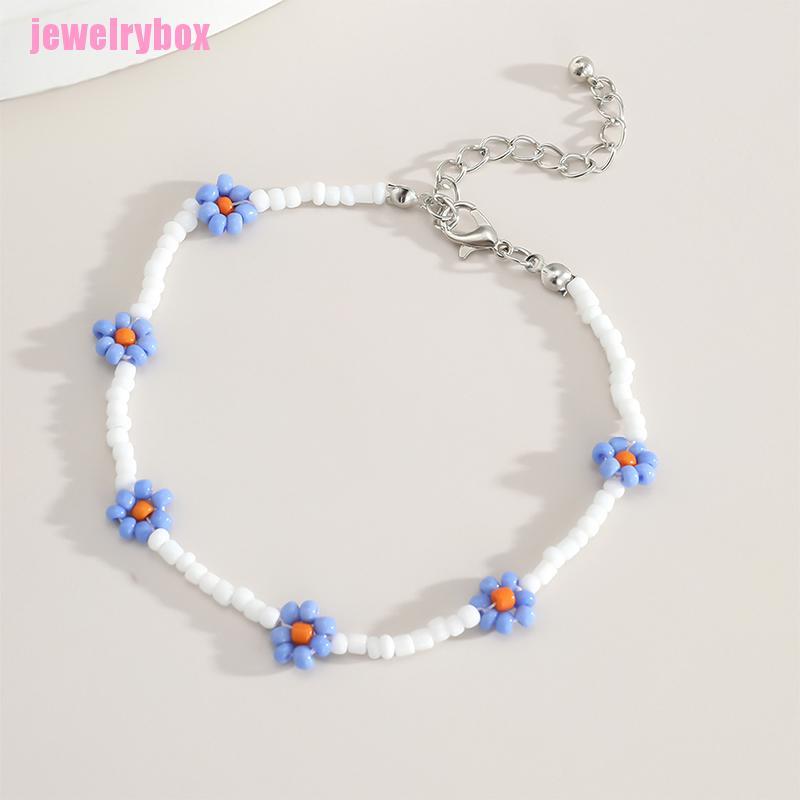 [JX]  Boho Handmade Beaded Beach Anklet Women Beach Adjustable Anklet Bracelet Gifts