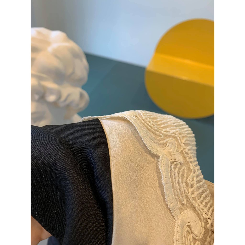 LAVIEM - Đầm đen phối bèo Daria | BigBuy360 - bigbuy360.vn