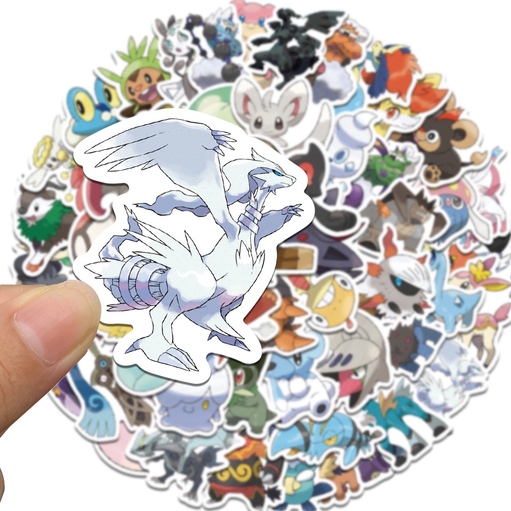Bộ 50 Miếng Dán Chống Nước Hình Pokemon Thế Hệ 5-6 Dễ Thương Cho Trẻ Em
