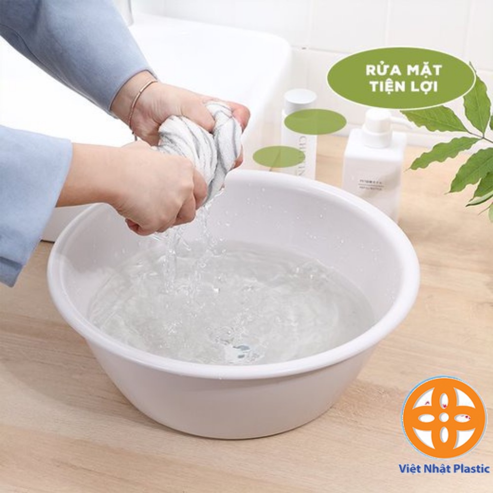 Chậu rửa mặt, chậu tắm cho bé cao cấp Hokori Việt Nhật thau rửa mặt cao cấp màu pastel xinh xắn 2525