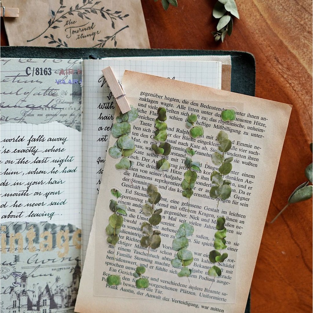 Sticker Hoa Trong Trang Trí Sổ Tay