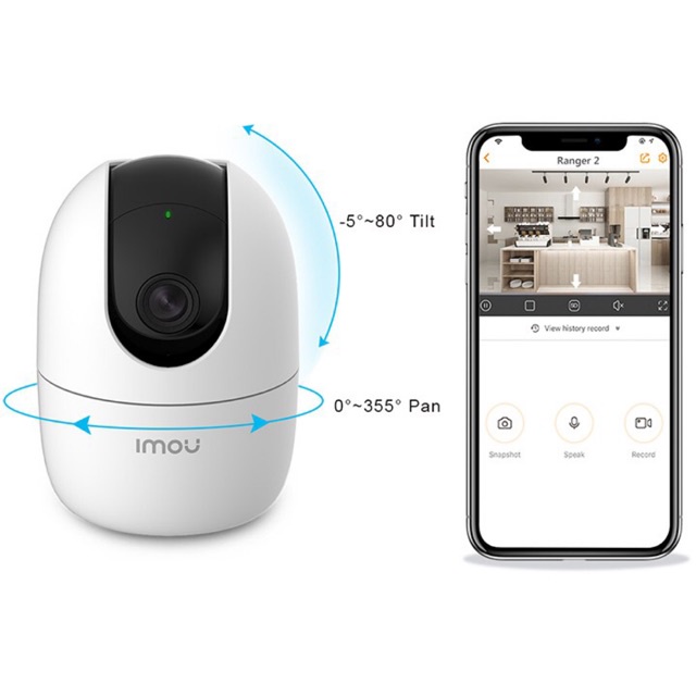 Camera Wifi imou Ranger 2 IPC A22EP FHD xoay 360 độ đàm thoại 2 chiều, có hồng ngoại đêm - Chính hãng ahua DSS