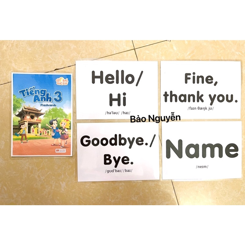 Tranh Flashcard tiếng anh lớp 3 Global Success