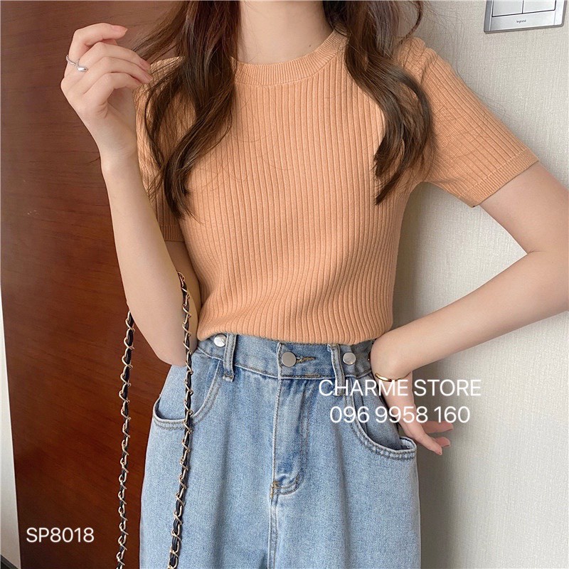  Áo len tăm cộc tay thiết kế Charme 8018 | BigBuy360 - bigbuy360.vn