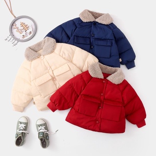 Áo phao phối cổ lông cừu cho bé siêu ấm 7-15kg Baby Dreams