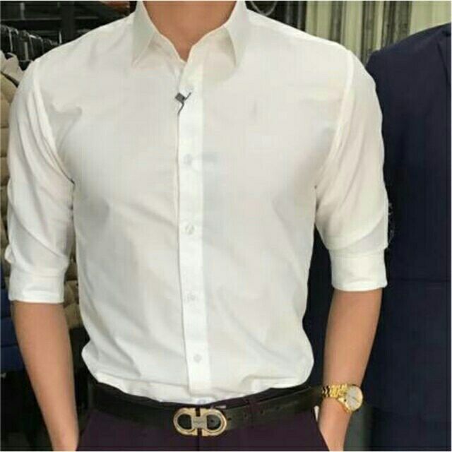 [Freeship từ 99k] áo sơ mi nam đen dài tay phom ôm body Hàn Quốc | BigBuy360 - bigbuy360.vn