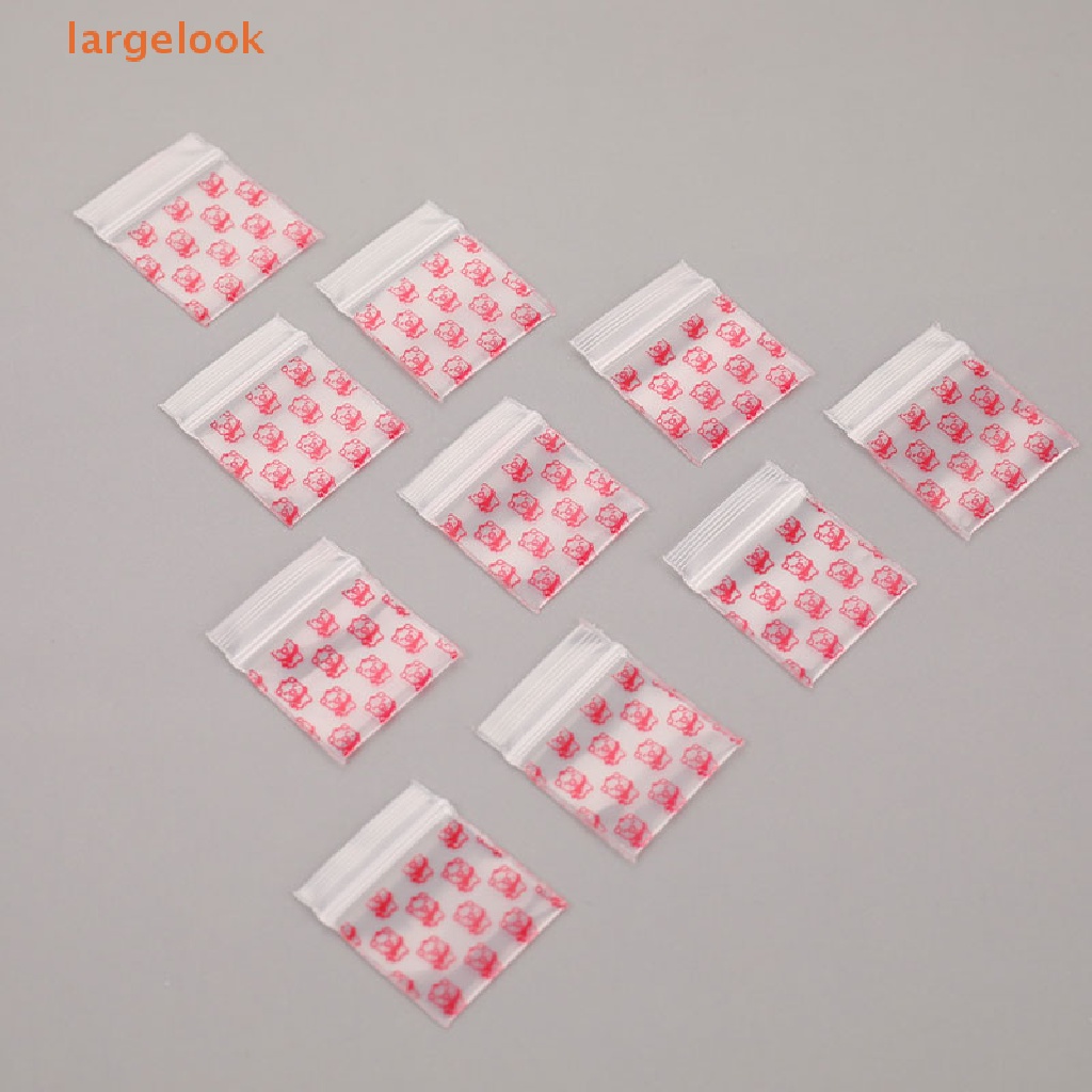 Set 100 Túi Zip Nhựa Mini Đựng Thuốc Tiện Dụng