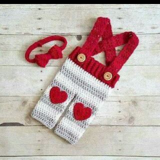 Set yếm len màu sắc giáng sinh cho bé