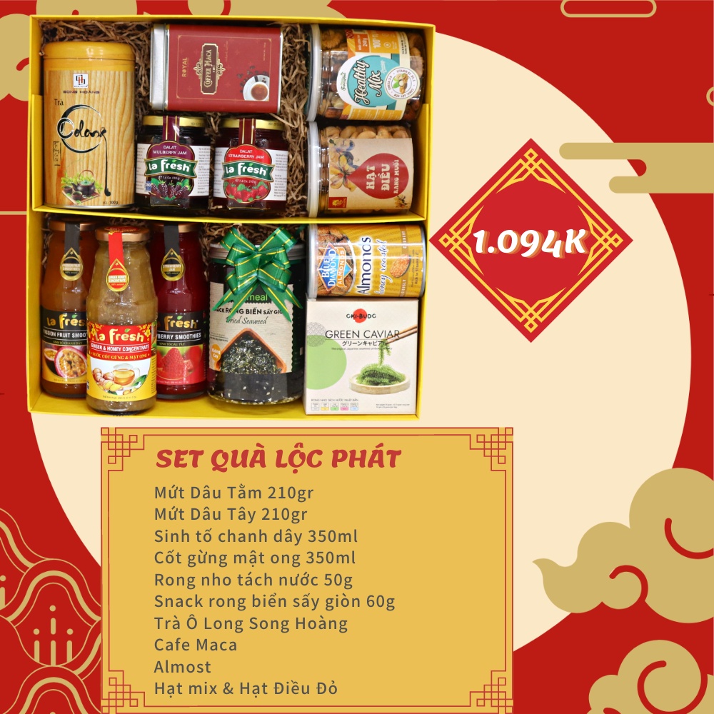 Set Quà Tết CAO CẤP Xuân 2022 (Quà TẾT ý nghĩa, Bao Chất Lượng) - Hộp giấy sang trọng - Giỏ quà tết đẹp | BigBuy360 - bigbuy360.vn