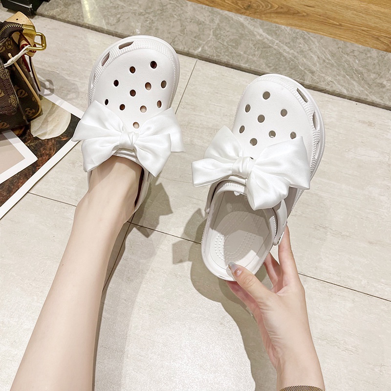 Sục y tá đế dày 7cm, Dép cross siêu nhẹ chống trượt, đi mưa, chống trơn