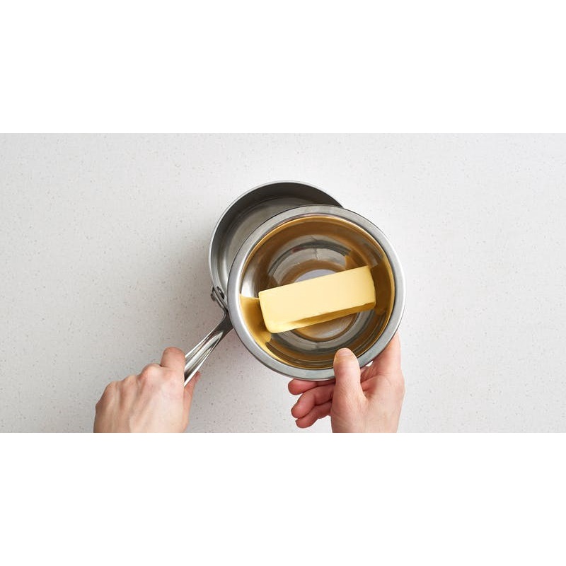 Nồi nấu socola, bơ sữa, tan chảy bằng thép không gỉ  có tay cầm silicon chống nóng cao cấp Chư