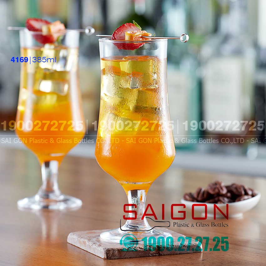 Ly Thủy Tinh Pasabahce Maldive Tulipe Glass 385ml | Nhập Khẩu Thổ nhĩ Kỳ