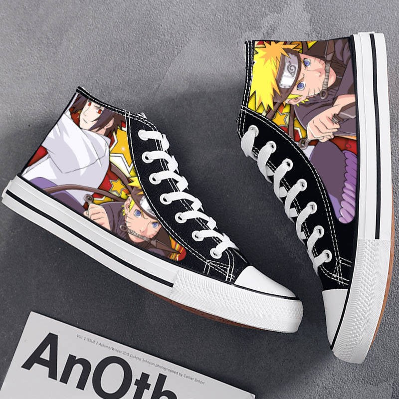 Naruto high-top casual graffiti phim hoạt hình giày nam tăng chiều cao | BigBuy360 - bigbuy360.vn