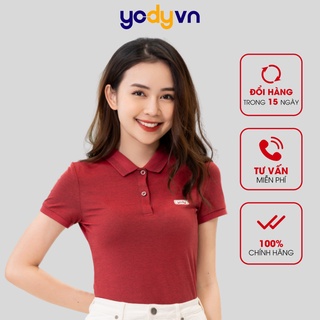 Áo polo YODY nữ mắt chim phông cộc tay cổ bẻ thoáng mát thời trang công sở APN3340