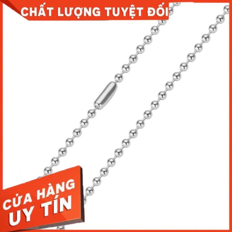Dây chuyền bi vàng và bạc 2,4li chất liệu titan cao cấp dài 60cm - Chrome Heart Store