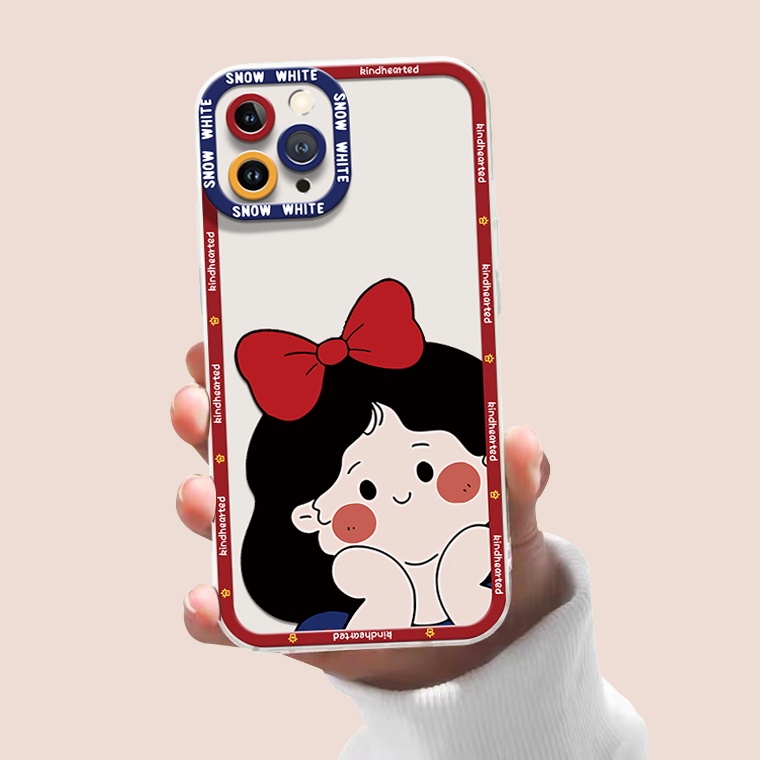 Ốp Điện Thoại Silicon TPU Mềm Trong Suốt In Họa Tiết Dễ Thương Cho IPhone 14 13 12 11 Pro XS Max X XR 8 7 6 6S Plus