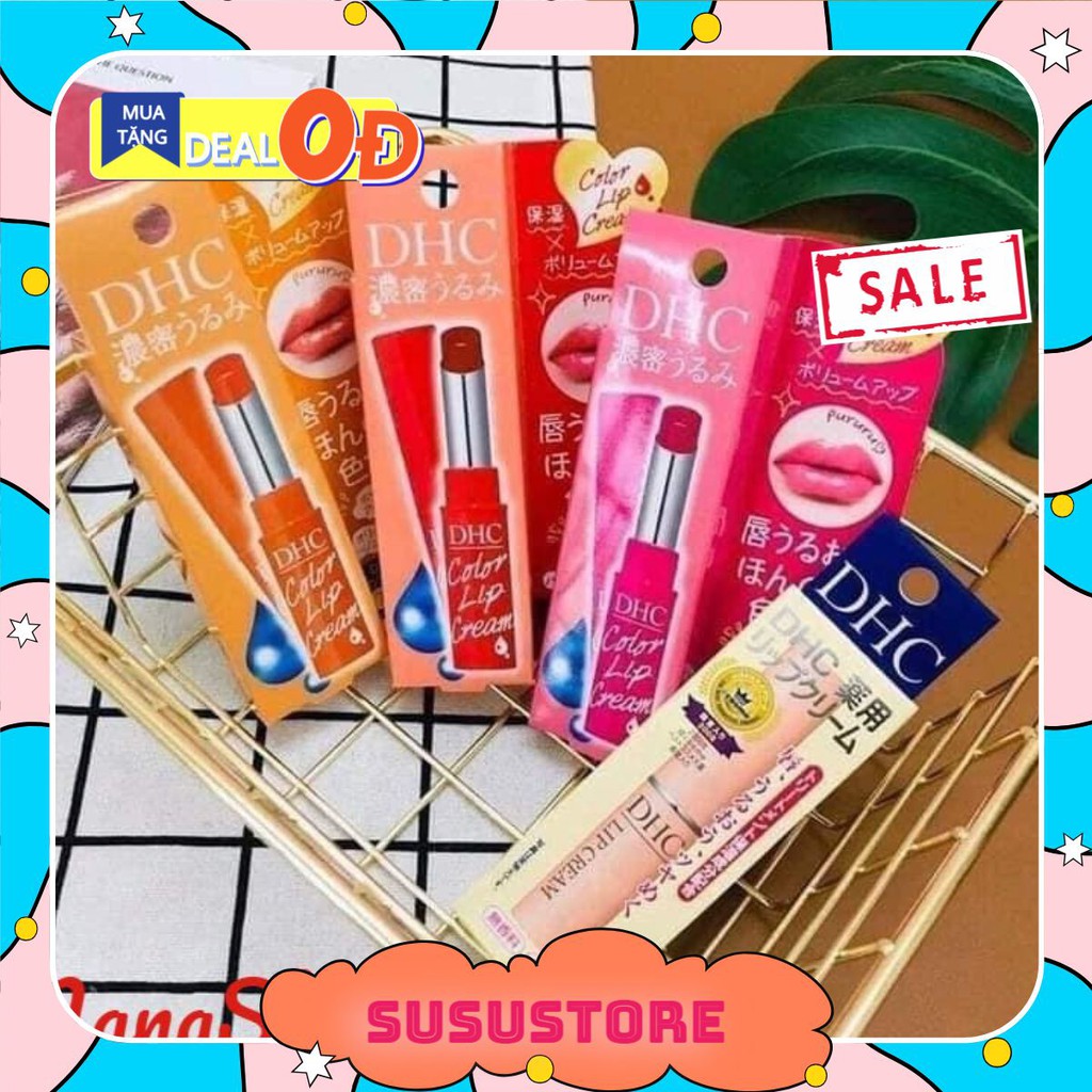 (Susustore) Chính hãng Son dưỡng Nhật Bản 4 Màu (màu cam, màu hồng, màu đỏ, không màu)