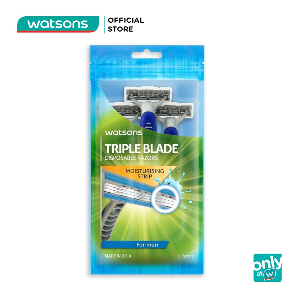 Dao Cạo Râu Ba Đầu Watsons Triple Blade Cho Nam