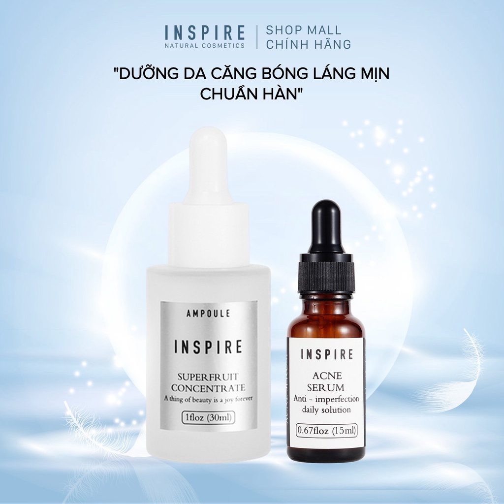 Bộ Serum Dưỡng Da se khít lỗ chân lông giảm nám tàn nhang mờ thâm do mụn INSPIRE