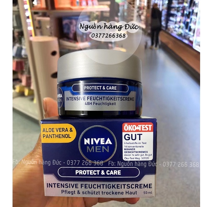 Kem dưỡng da mặt cấp ẩm chuyên sâu Nivea Men Đức - Nguồn hàng Đức