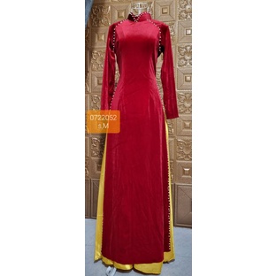 Áo dâu chất nhung đính ngọc đơn giản